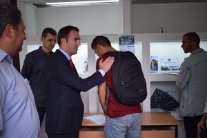 Ministri i Arsimit dhe Shkencës, z. Arbër Ademi vizitoi UNT-në në ditën e parë të regjistrimit të studentëve
